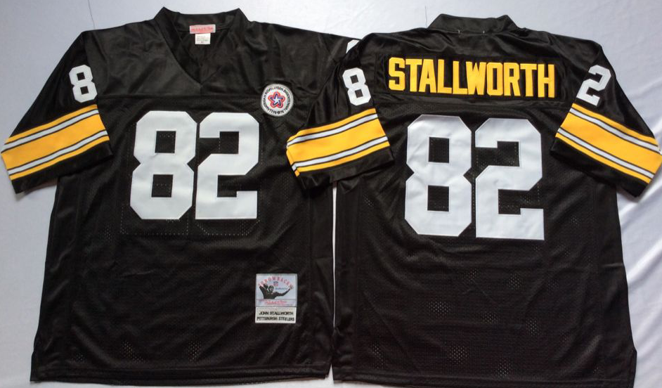Men NFL Pittsburgh Steelers 82 Stallworth black Mitchell Ness jerseys